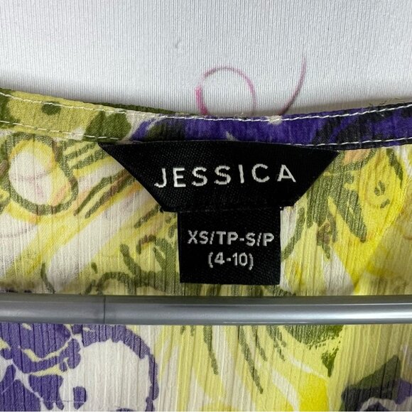 Jessica coverup dress butterfly’s tropical Vibrant Green and Purple Tunic - Picture 6 of 8